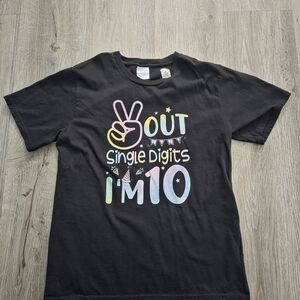 Port Authority Black Kids Tee with Colorful Graphic